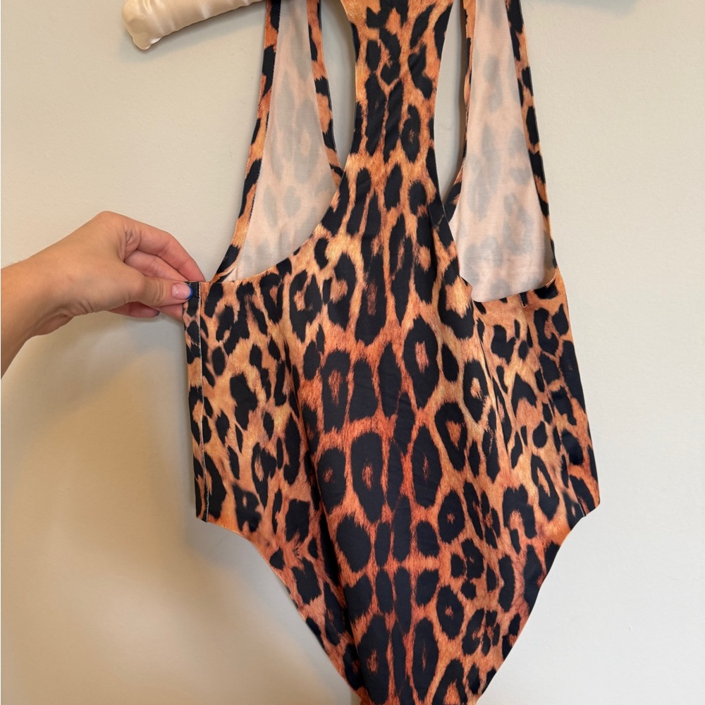 We Are Hah Eco Straight Up Bodysuit in Lanka Leopard Print - Picture 3 of 6